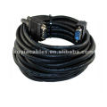 Negro 15 PIN SVGA SUPER VGA Monitor 2 macho 15 metros VGA Cable para lcd conector de 15 pines